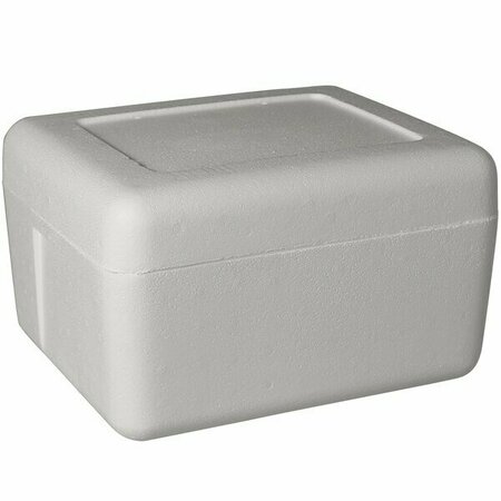 PLASTILITE Insulated Foam Cooler 13 3/8'' x 10 3/8'' x 6 3/4'' - 1 1/2'' Thick 451TK18PLT